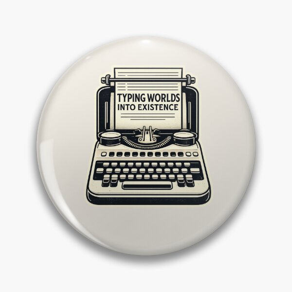 Item preview, Writer Gift Typing Worlds Into Existence Vintage Typewriter Design designed and sold by astersgraphics.