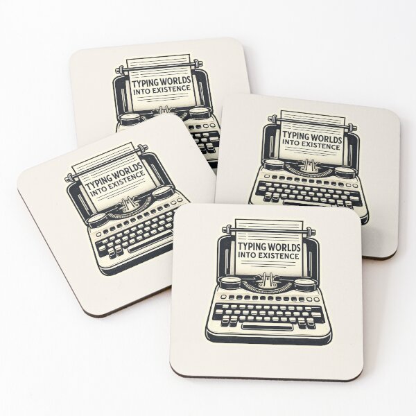 Item preview, Writer Gift Typing Worlds Into Existence Vintage Typewriter Design designed and sold by astersgraphics.
