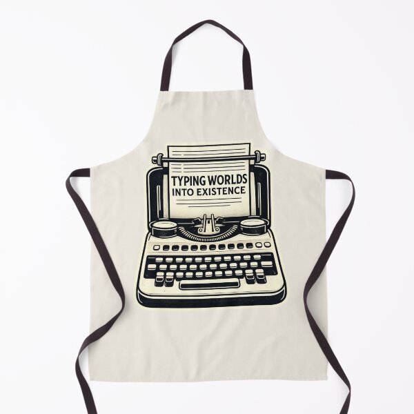 Aperçu de l'œuvre Cadeau pour écrivain : Machine à écrire vintage donnant vie à des mondes. créée et vendue par astersgraphics.