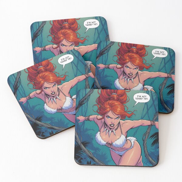 Item preview, Dynamic Jungle Pinup Redhead Not Tamed Yet designed and sold by HappyOops.