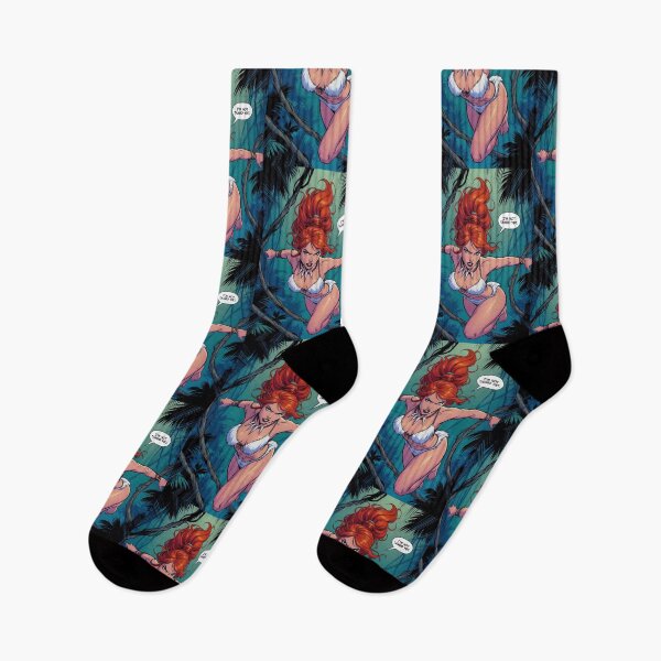 Item preview, Dynamic Jungle Pinup Redhead Not Tamed Yet designed and sold by HappyOops.