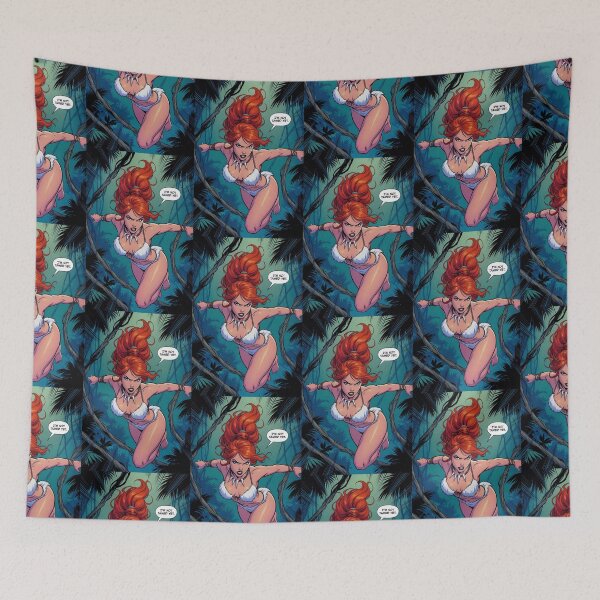 Item preview, Dynamic Jungle Pinup Redhead Not Tamed Yet designed and sold by HappyOops.