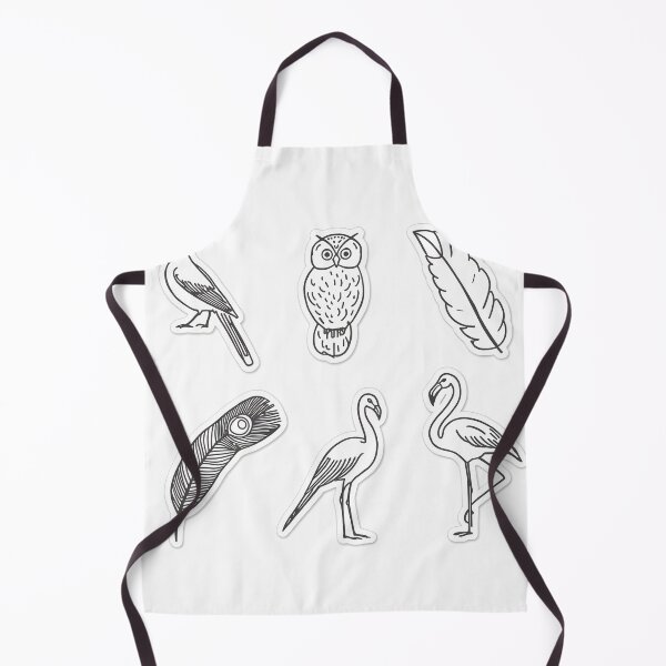 Item preview, Black White Bird Sticker Pack Sketch Art Set designed and sold by Luna-Flow.