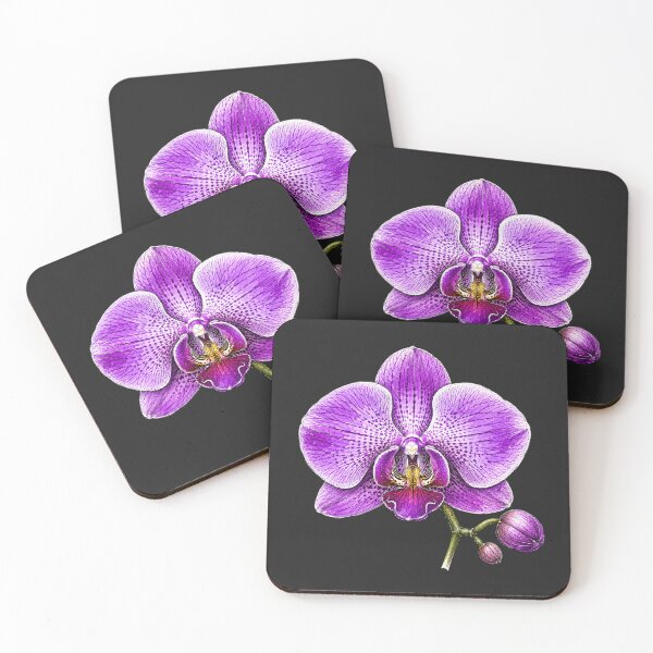Item preview, Purple Orchid Illustration | Tropical Watercolor Botanical Flower Art designed and sold by ColorSplash123.