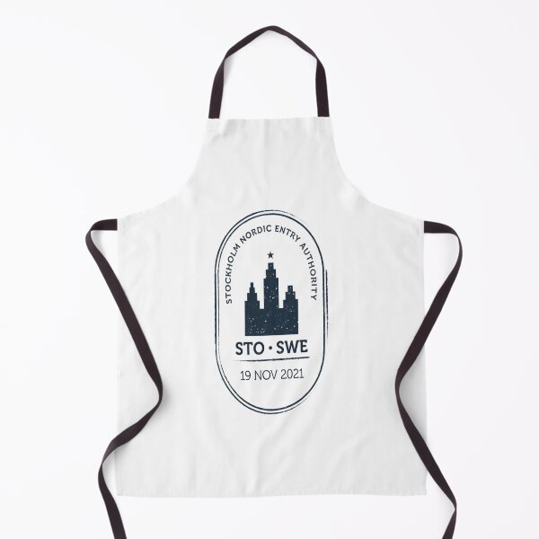 Item preview, Stockholm Mid‑Century Passport Stamp Retro Travel Sticker designed and sold by stickercuffs.