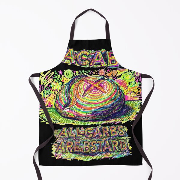 Item preview, All Carbs Are Bastards: Funny Neon Bread Highlighter Art designed and sold by Carpediemdeluxe.