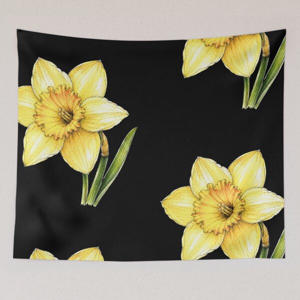 Item preview, Yellow Daffodil Illustration | Spring Watercolor Botanical Flower Art designed and sold by ColorSplash123.