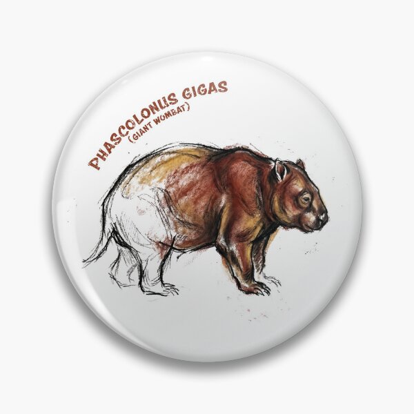 Item preview, Pleistocene Dread: Pehistoric Art Style Phascolonus Gigas Megafauna Print designed and sold by FreiherrPK.