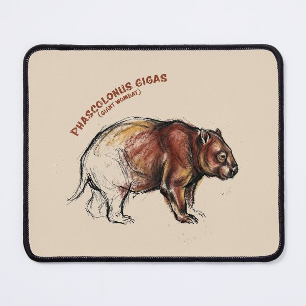 Item preview, Pleistocene Dread: Pehistoric Art Style Phascolonus Gigas Megafauna Print designed and sold by FreiherrPK.