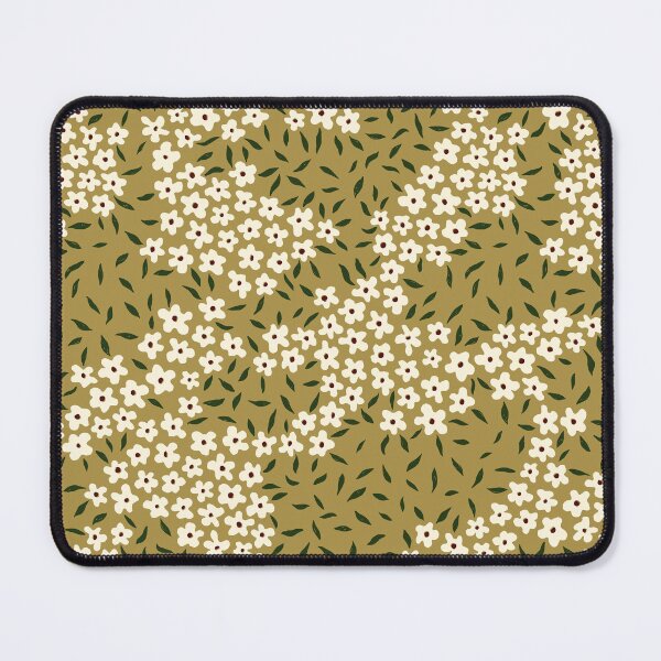 Item preview, Green Ochre Vintage Florals with a Modern Twist designed and sold by Seratomine.