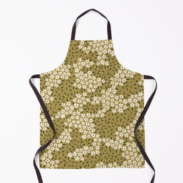 Item preview, Green Ochre Vintage Florals with a Modern Twist designed and sold by Seratomine.