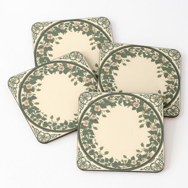 Item preview, Vintage Floral Wreath Circle Botanical Frame Art designed and sold by Luna-Flow.