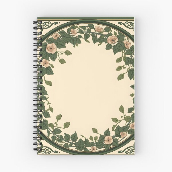 Item preview, Vintage Floral Wreath Circle Botanical Frame Art designed and sold by Luna-Flow.