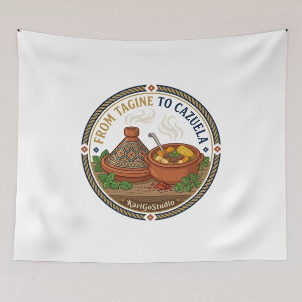 Item preview, From Tagine to Cazuela — Morocco Chile designed and sold by KariGoStudio.