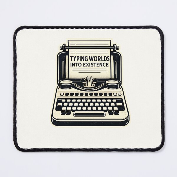 Item preview, Writer Gift Typing Worlds Into Existence Vintage Typewriter Design designed and sold by astersgraphics.
