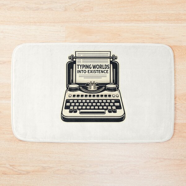 Item preview, Writer Gift Typing Worlds Into Existence Vintage Typewriter Design designed and sold by astersgraphics.