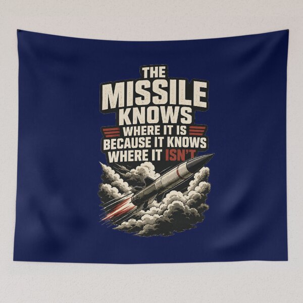 Item preview, The Missile Knows Where It Is | Because The Missile Knows Where It Isn't | CopyPasta Meme Design designed and sold by RockyLambda.