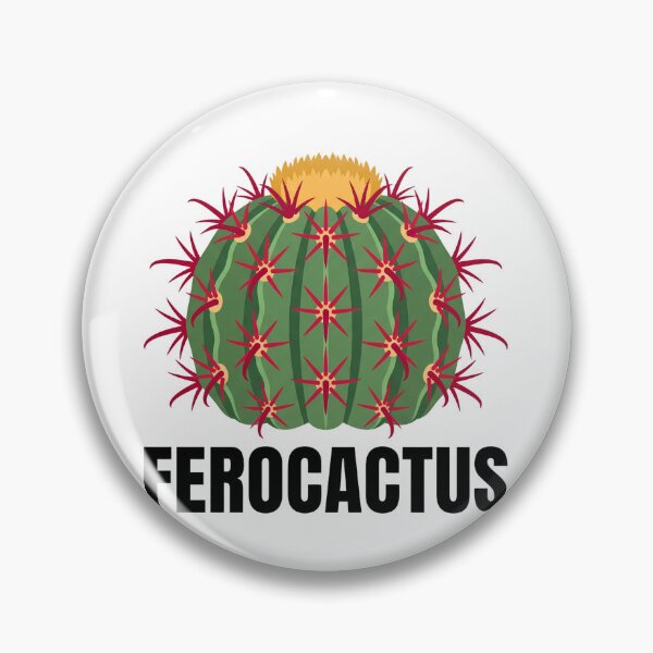 Item preview, Bold Red Spined Ferocactus Graphic designed and sold by GreenDivisionJP.