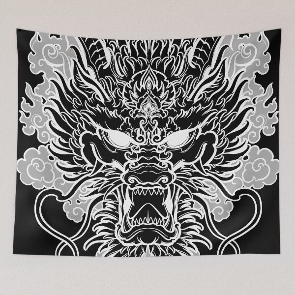 Item preview, Tibetan dragon designed and sold by TidalTattoo.
