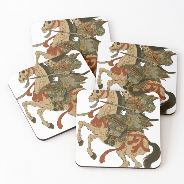 Item preview, Ukiyo-e Japanese demon samurai designed and sold by TidalTattoo.