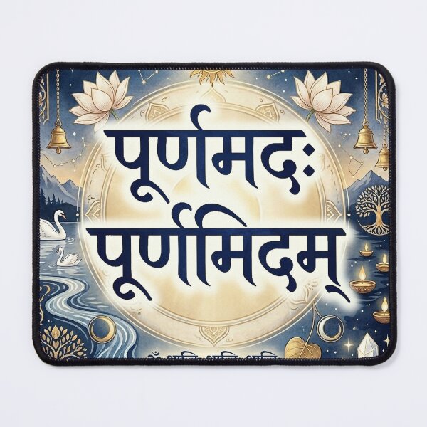 Item preview, Elegant Sanskrit Calligraphy Wholeness – Upanishad Shanti Prayer designed and sold by OpenDreamArts.