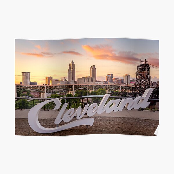 NEW Cleveland Skyline 2018 Poster