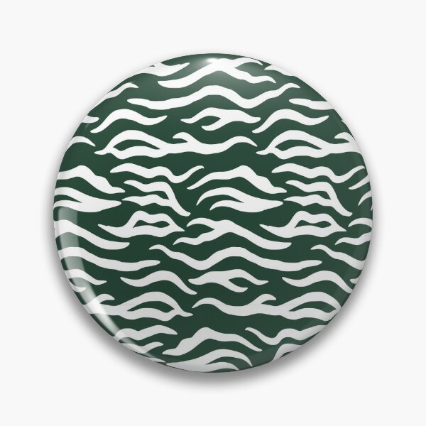 Item preview, Forest Green And White Tiger Print Pattern designed and sold by pattern-archive.
