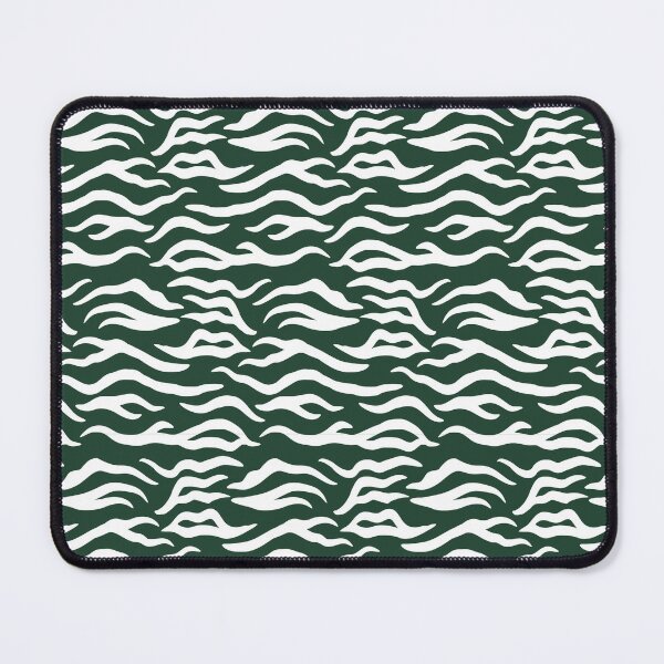 Item preview, Forest Green And White Tiger Print Pattern designed and sold by pattern-archive.