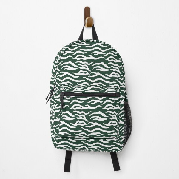 Item preview, Forest Green And White Tiger Print Pattern designed and sold by pattern-archive.