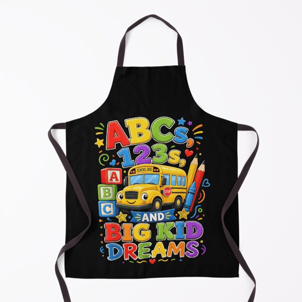 Item preview, Cute Back to School Yellow Bus ABC 123 Big Kid Dreams designed and sold by DaphoLatara.
