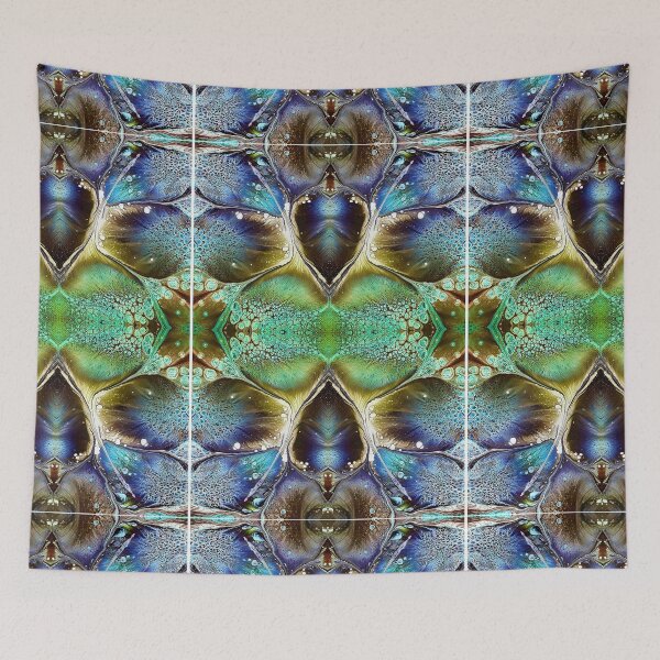 Item preview, Turquoise, Cobolt Blue, Green Wall Art Original  designed and sold by SacredTemple888.