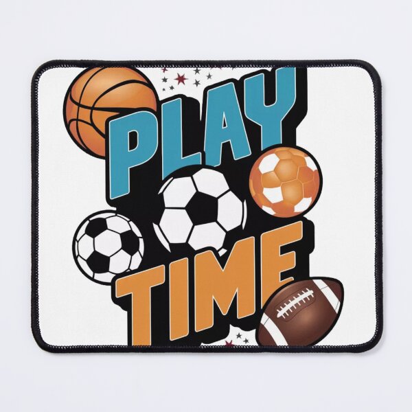 Item preview, Play Time Sports Balls Pattern - Kids & Athletes Graphic ! It's Play Time! Retro Sports Typography ! Game On: Play Time Sports Graphic Tee Design designed and sold by Ulikedigital14.
