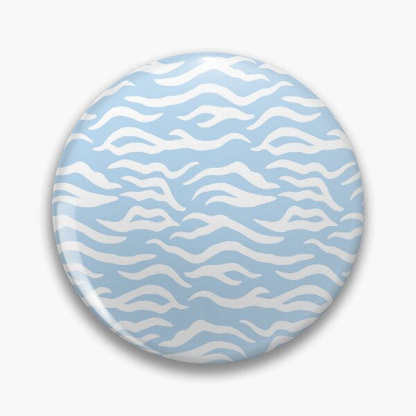 Item preview, Ice Blue and White tiger print designed and sold by pattern-archive.