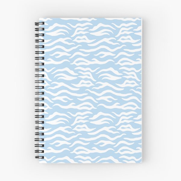 Item preview, Ice Blue and White tiger print designed and sold by pattern-archive.