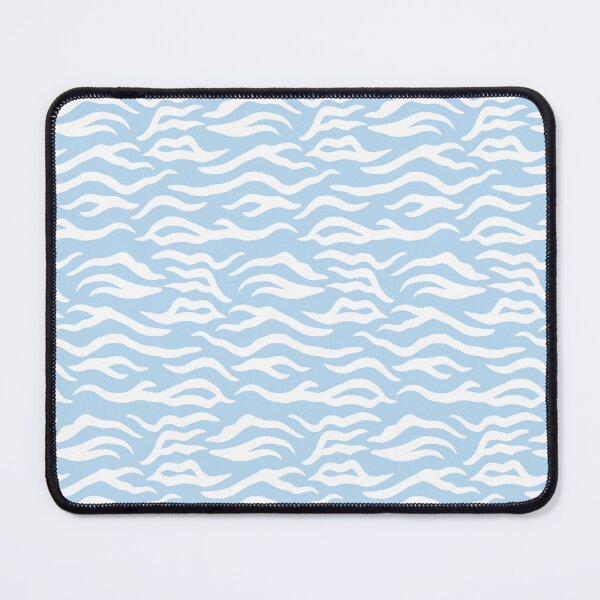 Item preview, Ice Blue and White tiger print designed and sold by pattern-archive.