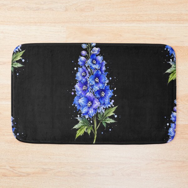 Item preview, Blue Delphinium Illustration | Cottage Garden Watercolor Botanical Art designed and sold by ColorSplash123.
