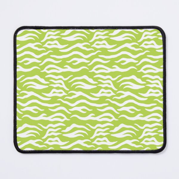 Item preview, Lime and White tiger print designed and sold by pattern-archive.