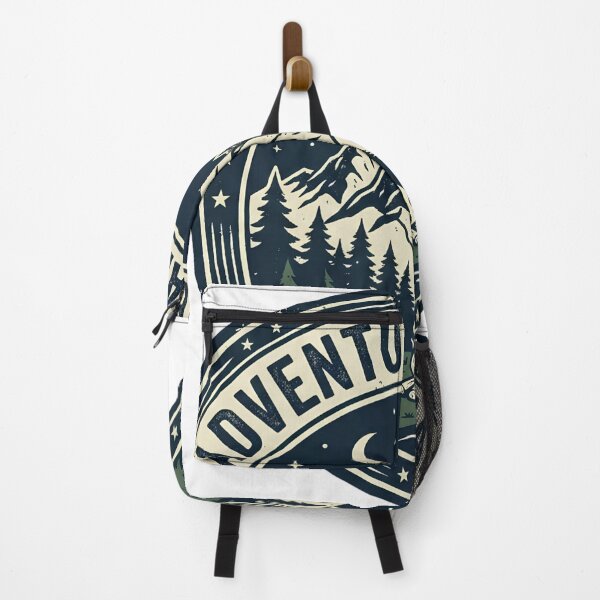 Item preview, Retro Outdoor Adventure Emblem - Campfire and Pine Forest Hiking Graphic designed and sold by mimouna00.