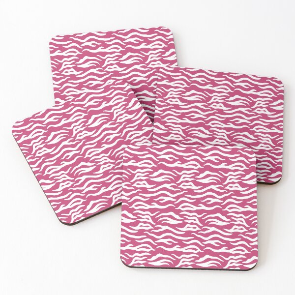 Item preview, Magenta and White tiger print designed and sold by pattern-archive.