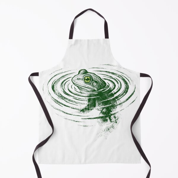 Item preview, Mystical Green Toad Swimming In Dark Water Ripple Nature Art designed and sold by DaphoLatara.