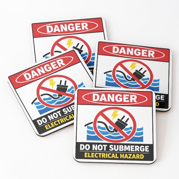 Item preview, Do Not Submerge — Electrical Hazard Sign designed and sold by Beluga Cat.