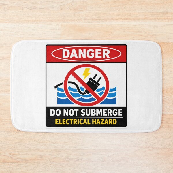 Item preview, Do Not Submerge — Electrical Hazard Sign designed and sold by Beluga Cat.