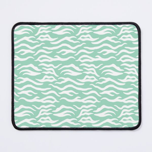 Item preview, Mint and White tiger print designed and sold by pattern-archive.