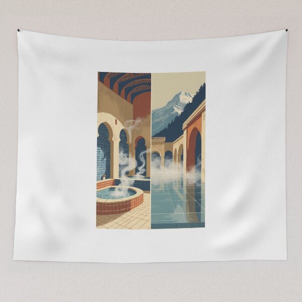 Item preview, Hammam and Thermal Baths designed and sold by KariGoStudio.