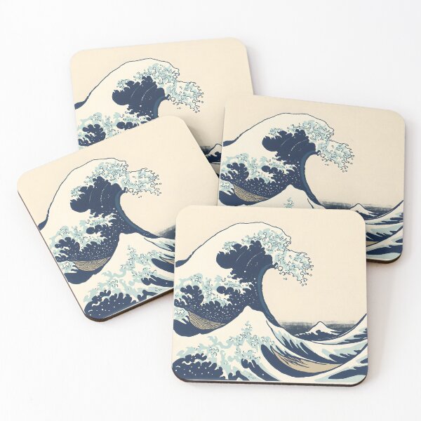 Item preview, Great Wave Japanese Woodblock Ocean Art Print designed and sold by Luna-Flow.