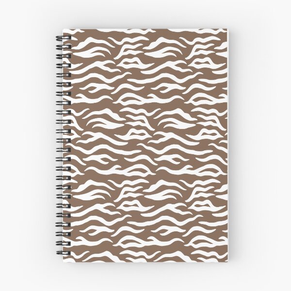 Item preview, Mocha and White tiger print designed and sold by pattern-archive.