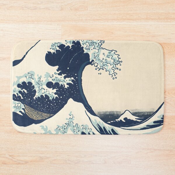 Item preview, Great Wave Japanese Woodblock Ocean Art Print designed and sold by Luna-Flow.
