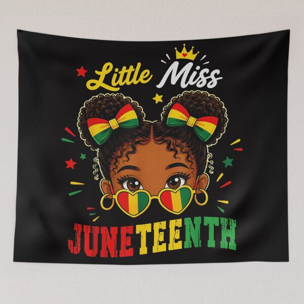 Item preview, Little Miss Juneteenth Black Girl Magic Heart Sunglasses Celebrating Freedom designed and sold by LittleNhutton.
