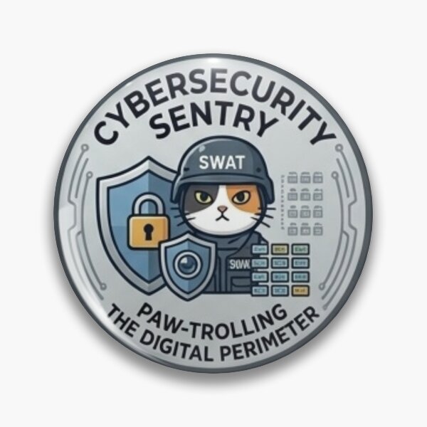 Item preview, Funny Programmer Gift Cybersecurity Cat Sentry Developer Humor Shirt designed and sold by Dev Mode.