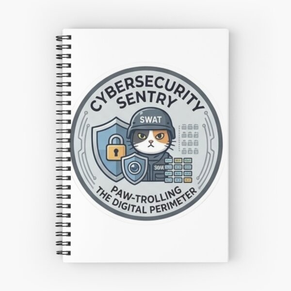 Item preview, Funny Programmer Gift Cybersecurity Cat Sentry Developer Humor Shirt designed and sold by Dev Mode.